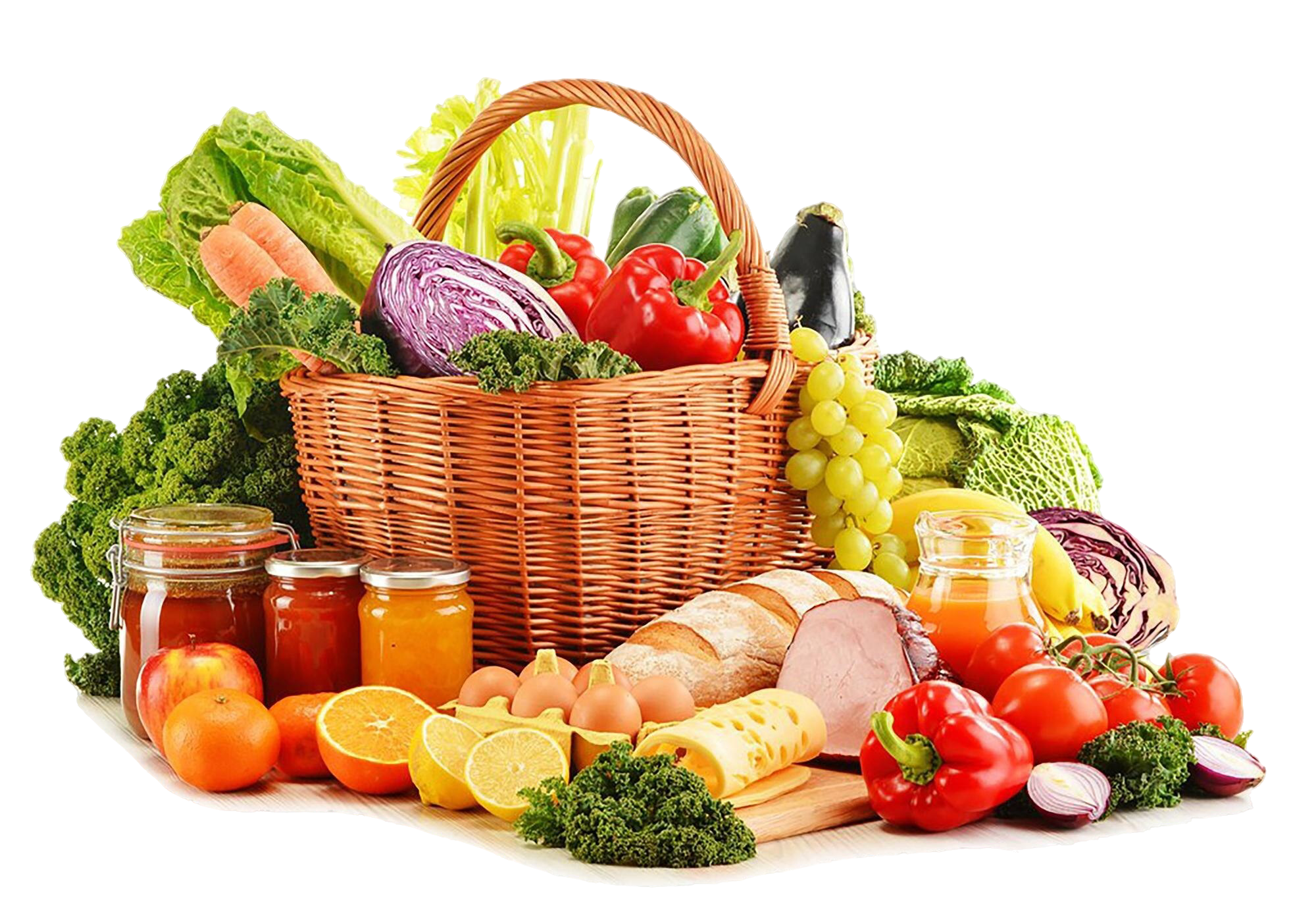 Fresh produce basket